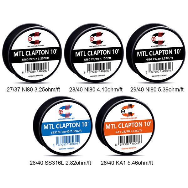 10ft Coilology MTL Clapton Wire – 10ft Coilology MTL Clapton Wire
