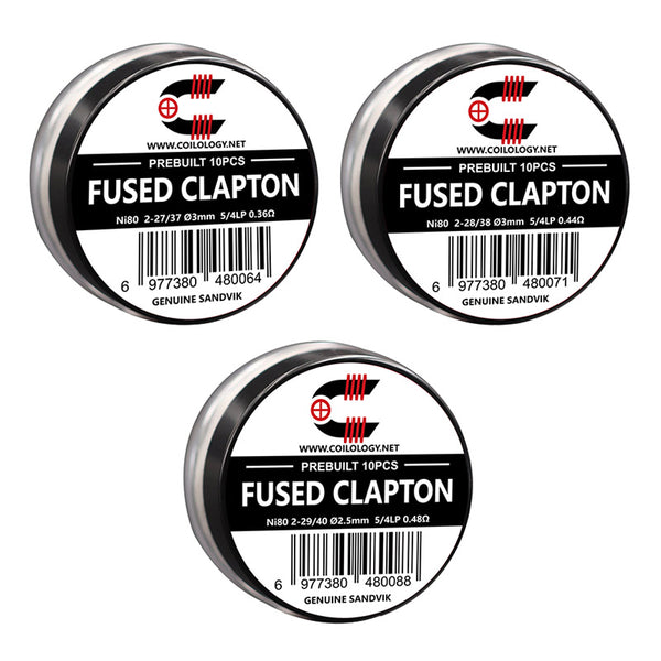 10 bobines Fused Clapton pré-assemblées Coilology – 10 bobines Fused Clapton pré-assemblées Coilology
