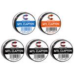 10pcs Coilology Pre-built MTL Clapton Coil – 27/37 Ni80 6/5lp ID:2.5mm 0.73ohm - 1Pack
