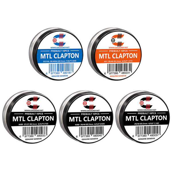 10pcs Coilology Pre-built MTL Clapton Coil – 10pcs Coilology Pre-built MTL Clapton Coil
