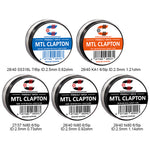 10pcs Coilology Pre-built MTL Clapton Coil – 27/37 Ni80 6/5lp ID:2.5mm 0.73ohm - 1Pack
