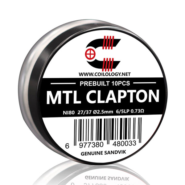 10pcs Coilology Pre-built MTL Clapton Coil
