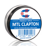 10pcs Coilology Pre-built MTL Clapton Coil – 27/37 Ni80 6/5lp ID:2.5mm 0.73ohm - 1Pack
