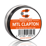 10pcs Coilology Pre-built MTL Clapton Coil – 27/37 Ni80 6/5lp ID:2.5mm 0.73ohm - 1Pack
