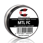 10pcs Coilology Pre-built MTL FC Coil – 2-30/40 SS316L 6/5lp ID:2.5mm 0.49ohm - 1Pack
