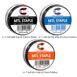 10pcs Coilology Pre-built MTL Staple Coils – 4-.1*.3/40 Ni80 5/4lp ID:2.5mm 0.52ohm - 1Pack

