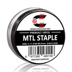 10pcs Coilology Pre-built MTL Staple Coils – 4-.1*.3/40 Ni80 5/4lp ID:2.5mm 0.52ohm - 1Pack
