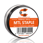 10pcs Coilology Pre-built MTL Staple Coils – 4-.1*.3/40 Ni80 5/4lp ID:2.5mm 0.52ohm - 1Pack
