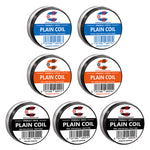 10pcs Coilology Pre-built Plain Coil – 25ga Ni80 7/6lp ID:2.5mm 0.52ohm - 1Pack
