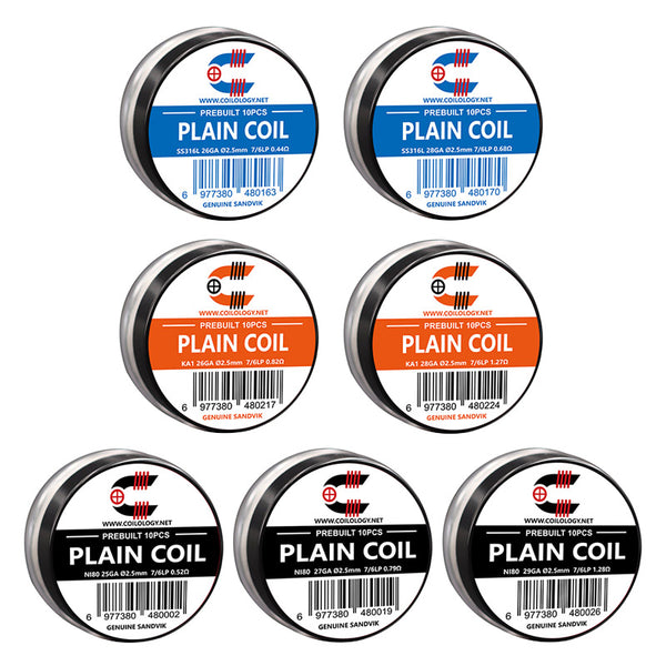10pcs Coilology Pre-built Plain Coil – 10pcs Coilology Pre-built Plain Coil
