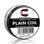 10pcs Coilology Pre-built Plain Coil – 25ga Ni80 7/6lp ID:2.5mm 0.52ohm - 1Pack
