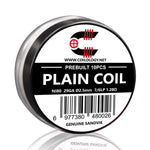 10pcs Coilology Pre-built Plain Coil – 25ga Ni80 7/6lp ID:2.5mm 0.52ohm - 1Pack
