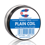 10pcs Coilology Pre-built Plain Coil – 25ga Ni80 7/6lp ID:2.5mm 0.52ohm - 1Pack
