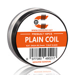 10pcs Coilology Pre-built Plain Coil – 25ga Ni80 7/6lp ID:2.5mm 0.52ohm - 1Pack
