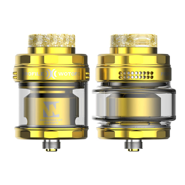 بخاخ Wotofo Profile X RTA سعة 8 مل (28 مم) – الذهبي - الملف الشخصي X RTA
