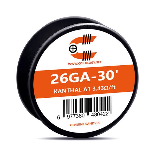 30ft Coilology Resistance Wire – 26ga KA1 3.43ohm/ft - 1Pack
