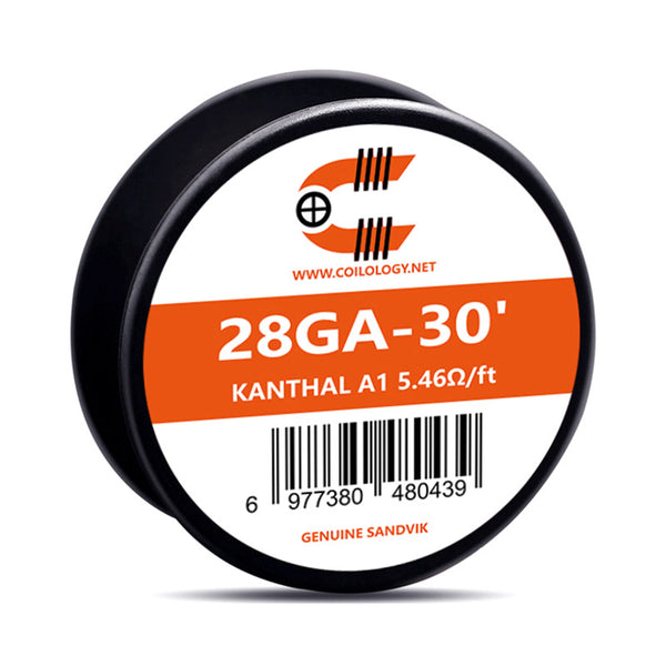 30ft Coilology Resistance Wire – 28ga KA1 5.46ohm/ft - 1Pack
