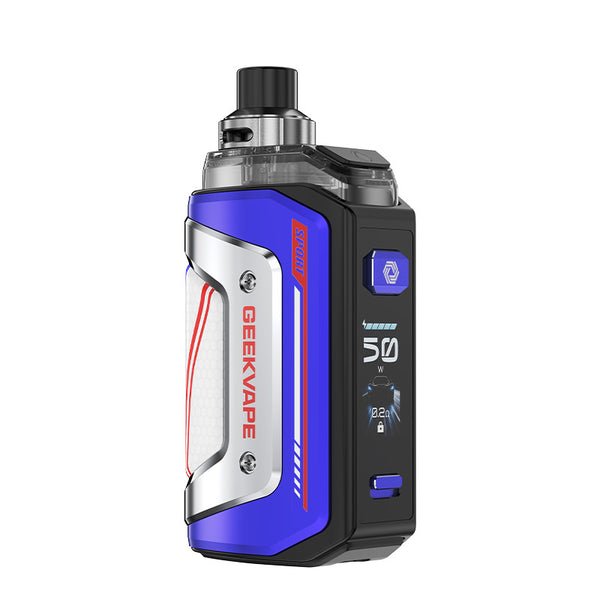 Geekvape Aegis Hero 5 Pod Mod Kit 2000mAh (Max 50W) 6.5ml – Recing Blue - Aegis Hero 5 Kit
