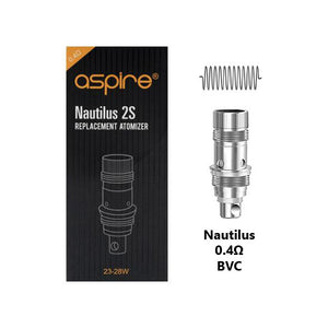 Bobinas de reposição Aspire de 0,4 ohm (pacote com 5 unidades)
