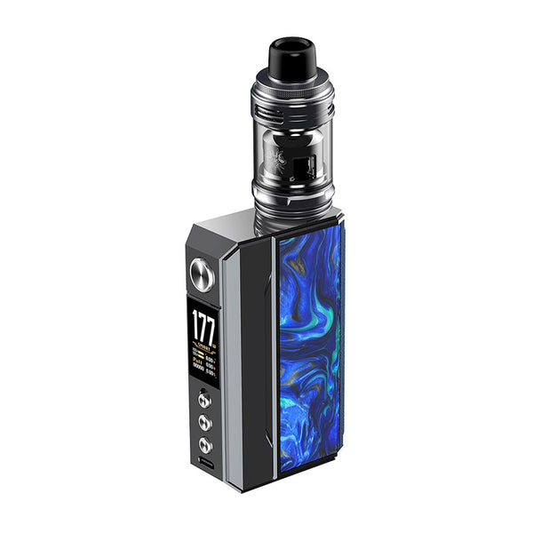طقم Voopoo Drag 4 Box Mod مع خزان Uforce-L Atomizer 4ml – لون أزرق معدني - إصدار أستراليا
