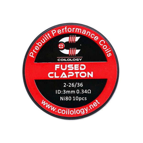 10pcs Coilology Fused Clapton Prebuilt Coil 26ga*2+36ga
