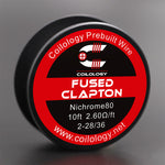 10ft Coilology Fused Clapton Prebuilt Spools Wire – 2-28ga/36ga(2.60ohm) - 1Pack
