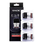 خرطوشة SMOK Novo 2 Pod سعة 2 مل (3 قطع/عبوة) – نوفو 2X شبكي 0.9 أوم MTL - عبوة واحدة
