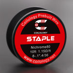 10ft Coilology Staple Prebuilt Spool Wire – 8-.1*.3/36ga(1.53ohm) - 1Pack
