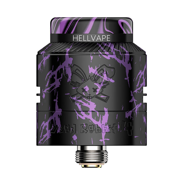 بخاخ Hellvape Dead Rabbit 4 RDA مقاس 24 مم – بنفسجي أسود - Dead Rabbit 4 RDA

