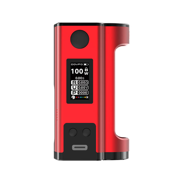 Dovpo Flipside Squonk Mod 100W(Single 18650/21700) – Red - Flipside Squonk Mod
