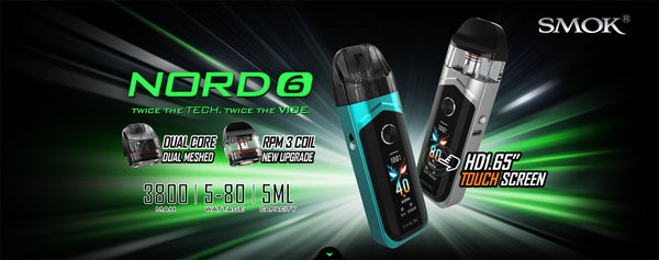 SMOK Nord 6 Pod System Kit 3800mAh 5ml (Max 80W) – SMOK Nord 6 Pod System Kit 3800mAh 5ml (Max 80W)
