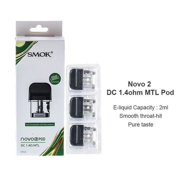 خرطوشة SMOK Novo 2 Pod سعة 2 مل (3 قطع/عبوة) – خرطوشة SMOK Novo 2 Pod سعة 2 مل (3 قطع/عبوة)
