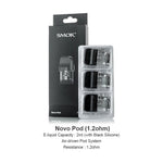 Cartouche SMOK Novo Pod 3ml/2ml (3 pièces/paquet) – 1,2 ohm - 1 unité
