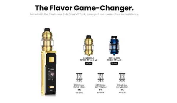 Lost Vape Thelema Solo 100 Pro Mod Kit with Centaurus Sub Ohm V2 Tank 5ml – Lost Vape Thelema Solo 100 Pro Mod Kit with Centaurus Sub Ohm V2 Tank 5ml
