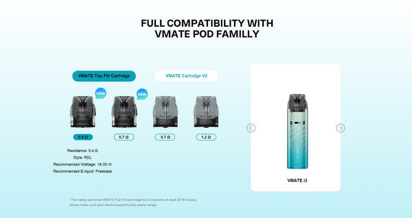 VOOPOO VMATE i3 Pod System Kit 1500 مللي أمبير 3 مل – VOOPOO VMATE i3 Pod System Kit 1500 مللي أمبير 3 مل
