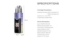 Kit système pod VOOPOO VINCI E80 3000 mAh 5 ml – Kit VINCI E80 à dégradé violet-or
